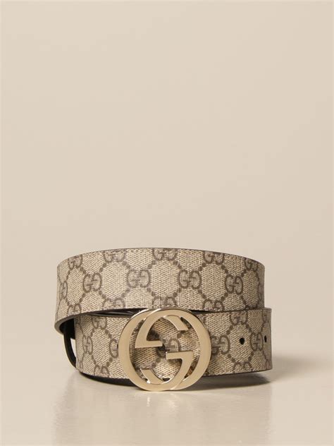 gucci cintura interlocking tessuto|Cintura in tessuto GG Supreme con fibbia .